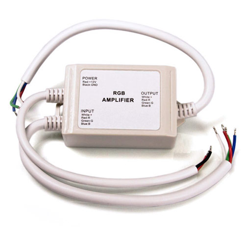 DC12/24V 4Ax3CH, ABS shell Waterproof IP67 LED RGB Data Signal Amplifier Used to Extend Color Change LED Strip Lights DC12/24V 4Ax3CH, ABS shell Waterproof IP67 LED RGB Data Signal Amplifier Used to Extend Color Change LED Strip Lights